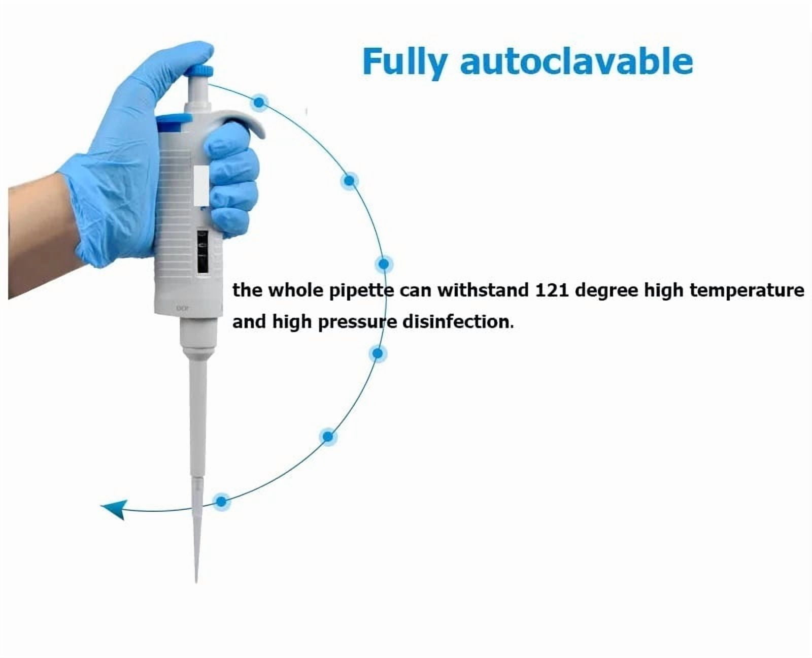 Lab Pipette Single Channel Auto Variable Volume Adjustable Pipettes , High-Accurate