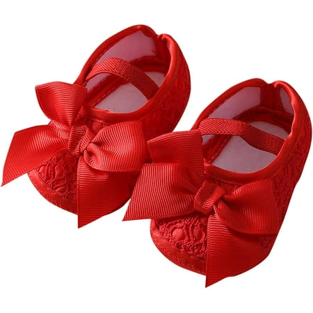 

QWZNDZGR Baby Girl Shoes Soft Sole Floral Infant Baby Walking Shoes Moccasins Dress Pump Shoes for Kids Toddler