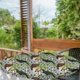 thumbnail image 2 of Ambesonne Tropical Fitted Round Tablecloth, Toucans Parrots Bird Print, 56"- 60" Diameter, Green Multicolor, 2 of 5