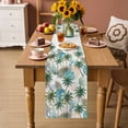 thumbnail image 2 of Tropical Plant Table Runner 72 Inches, Summer Watercolor Boho Green Palm Trees Bed Runner Dresser Scarves Tabletop for Indoor Outdoor Parties/Ceremony/Banquet, 18" x 72", 2 of 9
