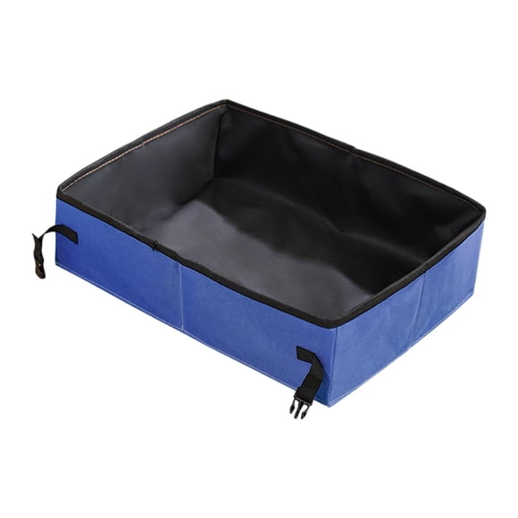Orinal para gatos, bandeja para arena para mascotas, moderna bandeja para arena para gatitos con parte superior abierta, orinal para gatitos Azul L