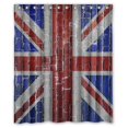 thumbnail image 1 of Cortina de ducha Impermeable ABPHQTO bandera Union Jack Pared de Ladrillo 150x180 cm, 1 of 2