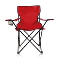 thumbnail image 1 of Silla Plegable de Camping Reforzada Con Portavasos y Bolsa de Transporte Color Rojo, 1 of 6