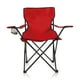 thumbnail image 1 of Silla Plegable de Camping Reforzada Con Portavasos y Bolsa de Transporte Color Rojo, 1 of 6