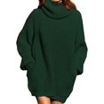 thumbnail image 3 of Vestido De Suéter, Vestido De Suéter De Punto Casual Adornos Agradables A La Piel Líneas Faciales Suave Para Interior Para Mujer ANGGREK Otros, 3 of 6