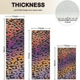thumbnail image 4 of Purple and Orange Of Leopard Print Kitchen Rugs Sets Of 3,Kitchen Runner Rugs Non Skid Washable,Decorative Kitchen Floor Mats for Kitchen,Sink,Laundry,17"x30"+ 17"x47" + 17"x59", 4 of 6