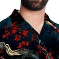 thumbnail image 5 of Tree Men's Casual Printed Button Down Short Sleeve Beach Shirts, 5 of 6