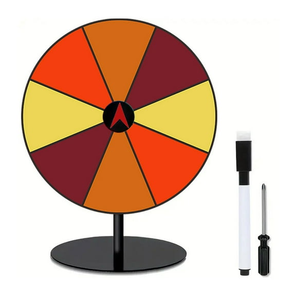 Tabletop Prize Turntable Fortunes Wheel Spinnings Game Draws Roulette Wheel Erasable Reusable Fortunes Wheel