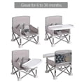 thumbnail image 1 of Portable baby seat for travel| Compact folding with straps for indoor/outdoor use| Great for camping, beach - girls, 1 of 4