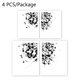 thumbnail image 3 of Ounissouiy Paquete de 4 salpicaduras de tinta, cuadro colgante sin marco, Material de lona, ​​cartel desmontable Multicolor grueso impermeable Decoración del hogar Ounissouiy HA011348-00, 3 of 6