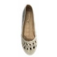 thumbnail image 2 of Victoria K Women's Gold Studs With Braid Ballerina Flats, 2 of 5