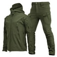 thumbnail image 2 of OGLCCG Men's Athletic Tracksuit Tactical Military Hunting Sweatsuit Set Full Zip Running Jacket and Pants 2 Piece Outfits, 2 of 3
