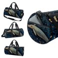 thumbnail image 3 of Whale Swim Bag, Sports Bag, Travel Bag, Yoga Bag - 17.7 inch Size with Interior Zipper Pocket and Large Capacity, 3 of 6