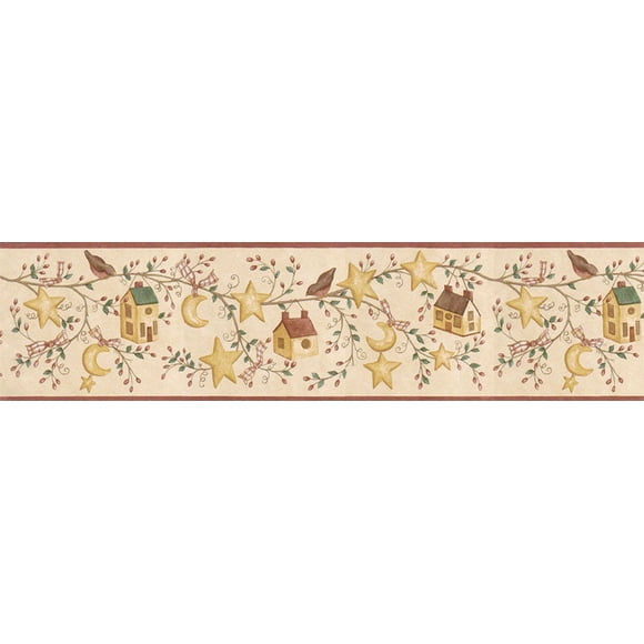 Bordure de Papier Peint Maison d'Oiseaux ACS59010B
