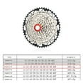thumbnail image 3 of 10 Speed Cassette Sprocket Hollow Light Weight Bicycles Freewheel Replacement Road Bike Cassette Easy to Install, 3 of 17