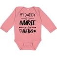 thumbnail image 3 of Inktastic My Daddy is a Nurse and a Hero Boys or Girls Long Sleeve Baby Bodysuit, 3 of 5