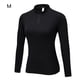 thumbnail image 4 of Qarigey Invierno mujer cuello Sudadera con capucha correr ejercicio Fitness camisetas térmicas diseño Simple Casual Color sólido ropa cálida Prendas para la parte del cuerpo Negro Qarigey AP013708-03, 4 of 6