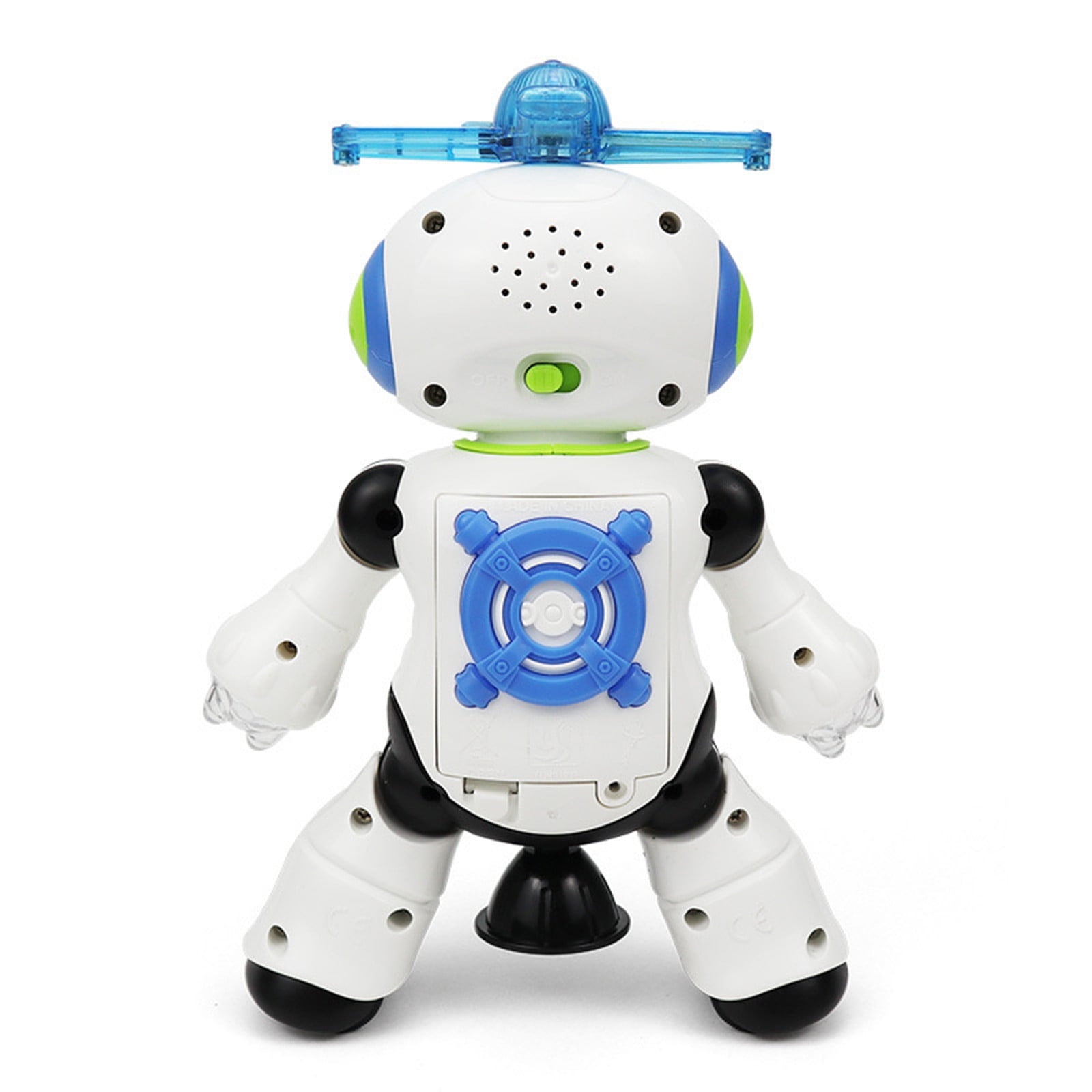 SPOORYYO Light Music Projection Dancing Rotating Top Robot Toy, Fun Entertainment Plaything