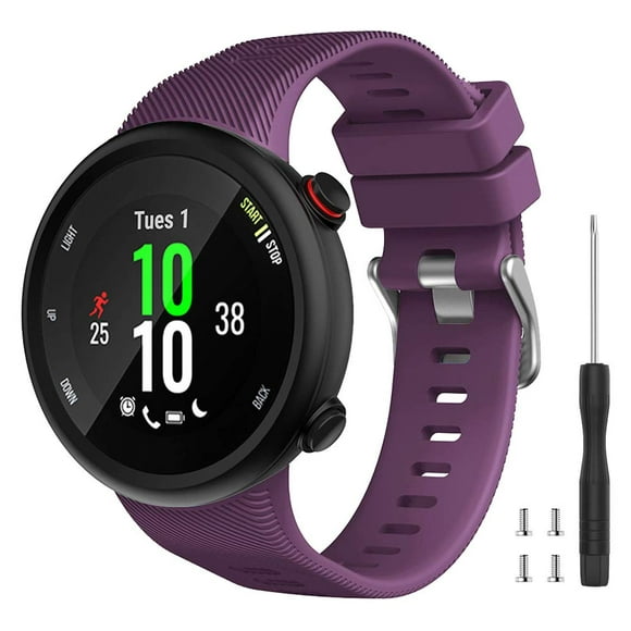 Watbro Compatible Con Garmin Forerunner 45S Band Correa De Repuesto Deportiva De Silicona Suave Correa De Fitness Pulsera Para Reloj Inteligente Garmin Forerunner 45S