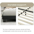 thumbnail image 4 of NNV King Size Platform Bed Frame with Linen Upholstered Wingback Headboard for Adults, Black, 4 of 6