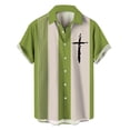 thumbnail image 1 of DGMIOCS Chemise Respirante pour Homme Coupe Ajustée Résistante aux Plis Chemise Décontractée Vert m, 1 of 3