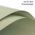 thumbnail image 2 of Flower Wrapping Paper Floral Bouquet Gift Packaging Supplies Monochrome waterproof 20 sheets - green, 2 of 6