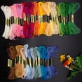 thumbnail image 4 of HEVIRGO 24/50/100Pcs Embroidery Thread Cross Stitch Cotton DIY Floss Skeins Sewing Tools, 4 of 10