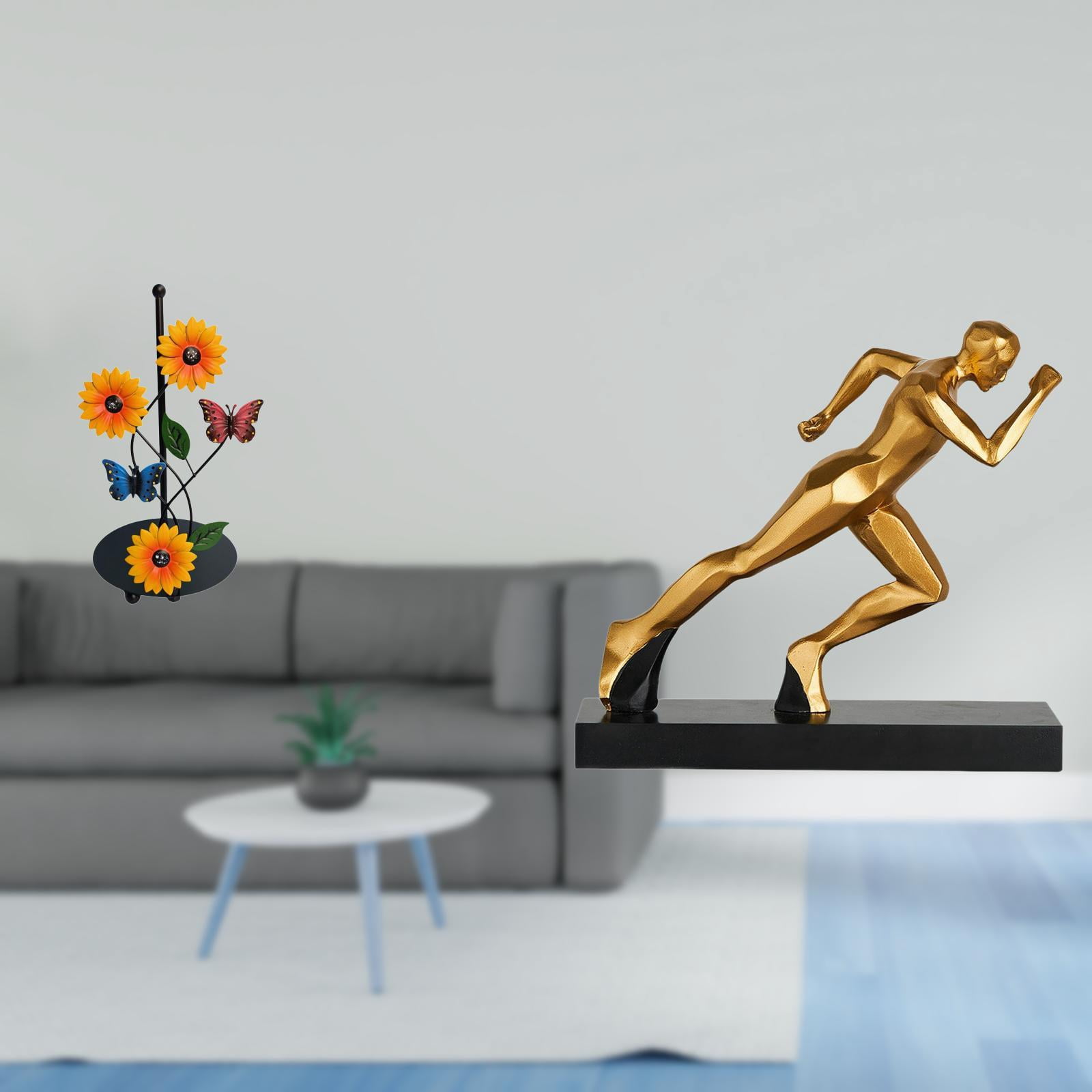 Fiocias Toilet Paper Holder Paper Towel Holder Countertop Runner Statue Abstract Art Sculpture Figurine Iron Resin Material Suitable for Living Room Bedroom O