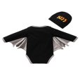 thumbnail image 3 of Baby Boy’s Halloween Funny Printed Long Sleeve Romper with Cap, 3 of 8