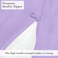 thumbnail image 4 of HNB Store Zipper Fitted Sheet Only, Queen Size 8" Deep Pocket 600TC Pure Egyptian Cotton - Lilac, 4 of 6