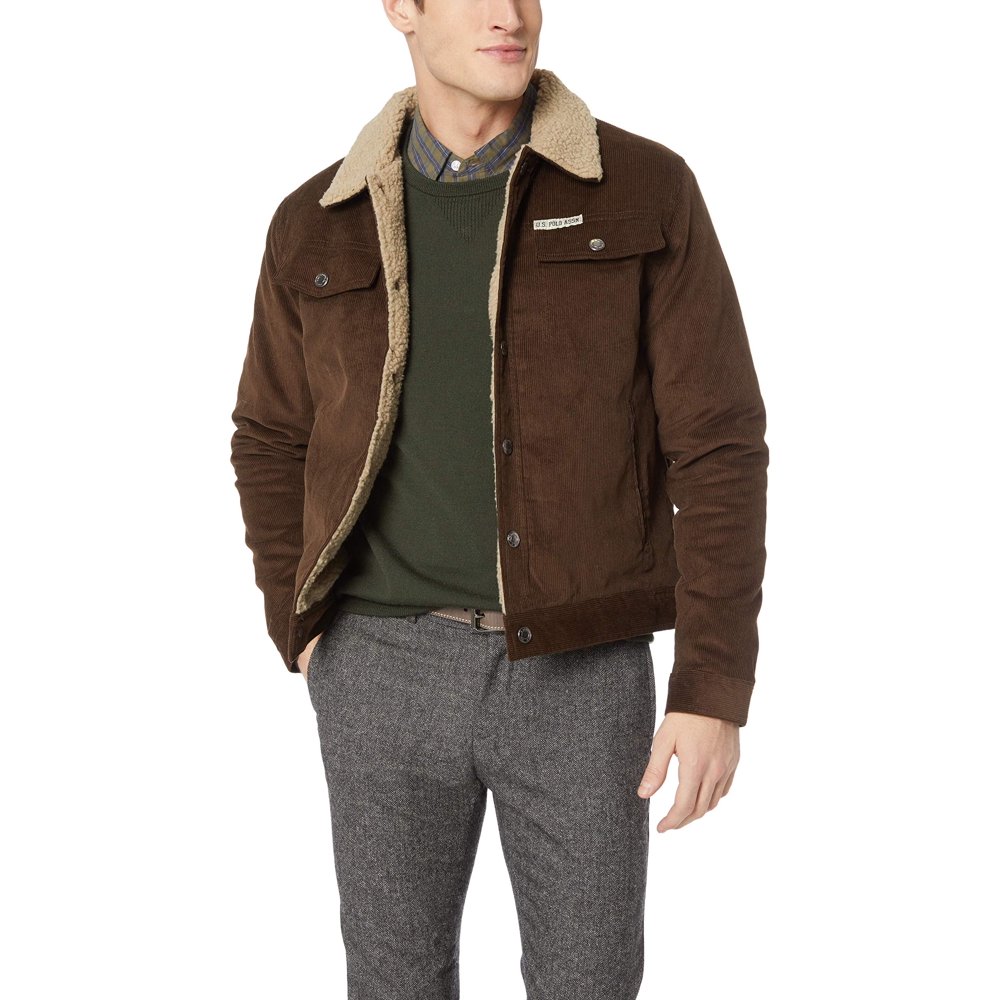 Mens SherpaLined Corduroy Jacket XL