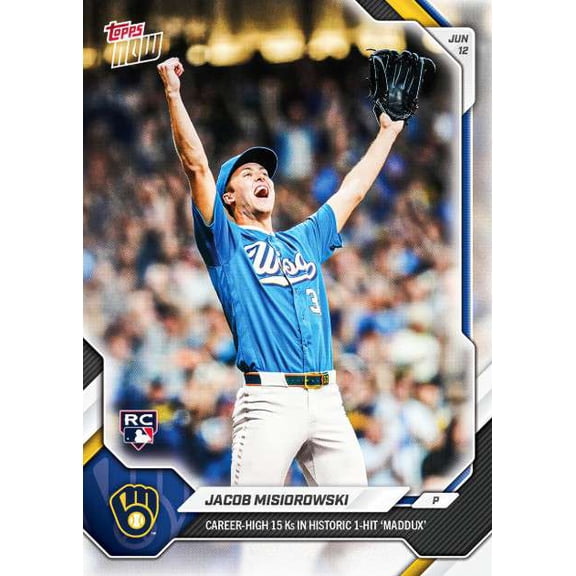 MLB 2026 NOW Baseball  Jacob Misiorowski #325 [Rookie, 15 K's , 1-Hit Maddox]