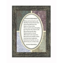 Framed Poem for a Couple to Celebrate their Anniversary, Gift for Parents, 7x9 77922