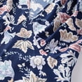thumbnail image 5 of Fesfesfes Clearance Women Causual V Neck Dress Chiffon Floral Boho Beach Short Sleeve Dress, 5 of 7