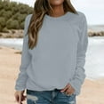 thumbnail image 2 of Sweaters For Women Casual Crewneck Long Sleeve Pullover Sweatshirt Soft Loose Fit Comfy Top For Everyday Wear L Womens Sweaters, 2 of 4