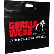 Black Plastic Bag with Gorilla Wear Logo (Packs of 50)