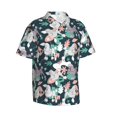 thumbnail image 2 of Balery Cute Poodle Dog Print Men's Hawaiian Shirts Short Sleeve Beach Shirt Relaxed Fit Vacation Button Down Shirts-3X-Large, 2 of 9