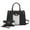 Circular Black, variant on MKF Collection Christine Circular Print Vegan Leather Women's Satchel Handbag & Wristlet Wallet, Sleek Top-handle Purse Handbag by Mia K 2 pcs - Light Gray