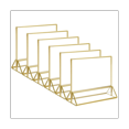 thumbnail image 1 of Support de Panneaux en Acrylique Transparent Horizontal Double Face pour Table de Mariage Numéros Restaurant, 1 of 5