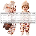 thumbnail image 4 of mgoYE Newborn Baby Boy Halloween Thanksgiving Outfit 3 6 9 12 18 Month Long Sleeve Romper Turkey Overalls Pants Set Fleece Hat 3Pcs Fall Winter Clothes(Brown,9-12 Months), 4 of 9