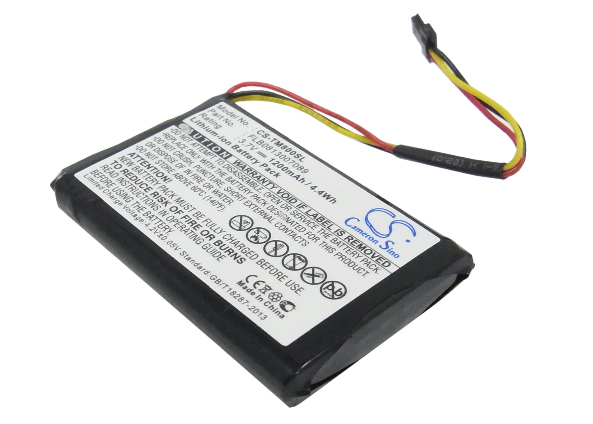 Replacement Battery For TomTom 3.7v 1200mAh / 4.44Wh GPS, Navigator