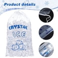 thumbnail image 3 of HomeLife 50Pcs/Set Ice Cube Bag Clear PE Adjustable Drawstring Closure Leakproof Heavy Duty Ice Storage Bag Kitchen Supplies, 3 of 12