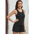 thumbnail image 2 of U2SKIIN Womens Shorts Pajama Set, Ribbed Knit Tank Top and Shorts Pj Lounge Sets Sleepwear, 2 of 5