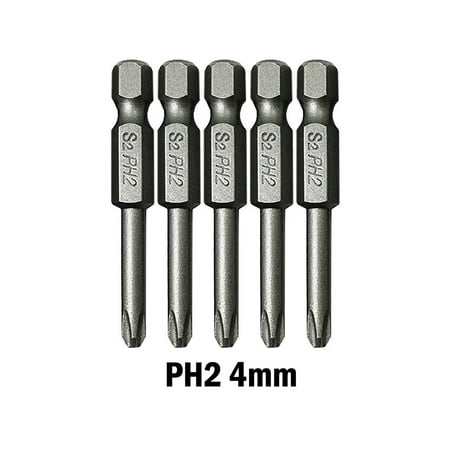 

6.35mm Hex Shank 50mm Cross Screwdriver Bits Electric Driver Tools PH00 PH1 PH2
