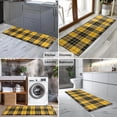 thumbnail image 2 of Yellow Black and Red Checkerboard Checkered Pattern Kitchen Rug Mat,Kitchen Runner Rugs Non Skid Washable,Decorative Kitchen Floor Mats for Kitchen,Sink,Laundry,17"X47", 2 of 5