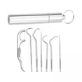 thumbnail image 1 of Kit de Limpieza Bucal Jinwen de 7 piezas Acero Inoxidable 304 Plata, 1 of 8