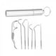 thumbnail image 1 of Palillos de dientes portátiles shamjiam acero inoxidable 304 7 piezas, 1 of 9