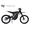 Black, variant on 79Bike Falcon Pro Electric Dirt Bike for Adults, 10000W Motor, 72V/35Ah, 56mph, 75 Mile Range, Trail & Off‑Road Ebike, UL2849, Black&Red