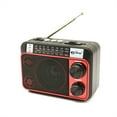 thumbnail image 1 of Portable Radio Am Fm Sw Rechargeable Radio With LED Flashlight Built In Speaker Reception Compatible For J19BT, 1 of 9