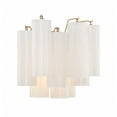 thumbnail image 3 of ADD-302-AG-WH Crystorama Lighting Addis - 2 Light Wall Mount-11.75 Inches Tall and 14.5 Inches Wide-Aged Brass Finish-White Glass Color, 3 of 10